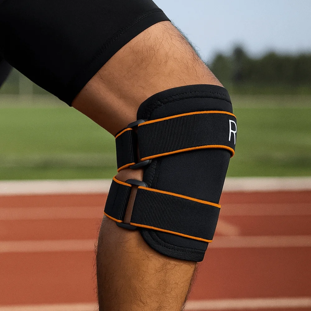 2 منصات دعم الرياضة العجل الحرس بيئة العمل قابل للتعديل دعامة الساق حامي تنفس سلامة اللياقة البدنية منصات الركبة #3