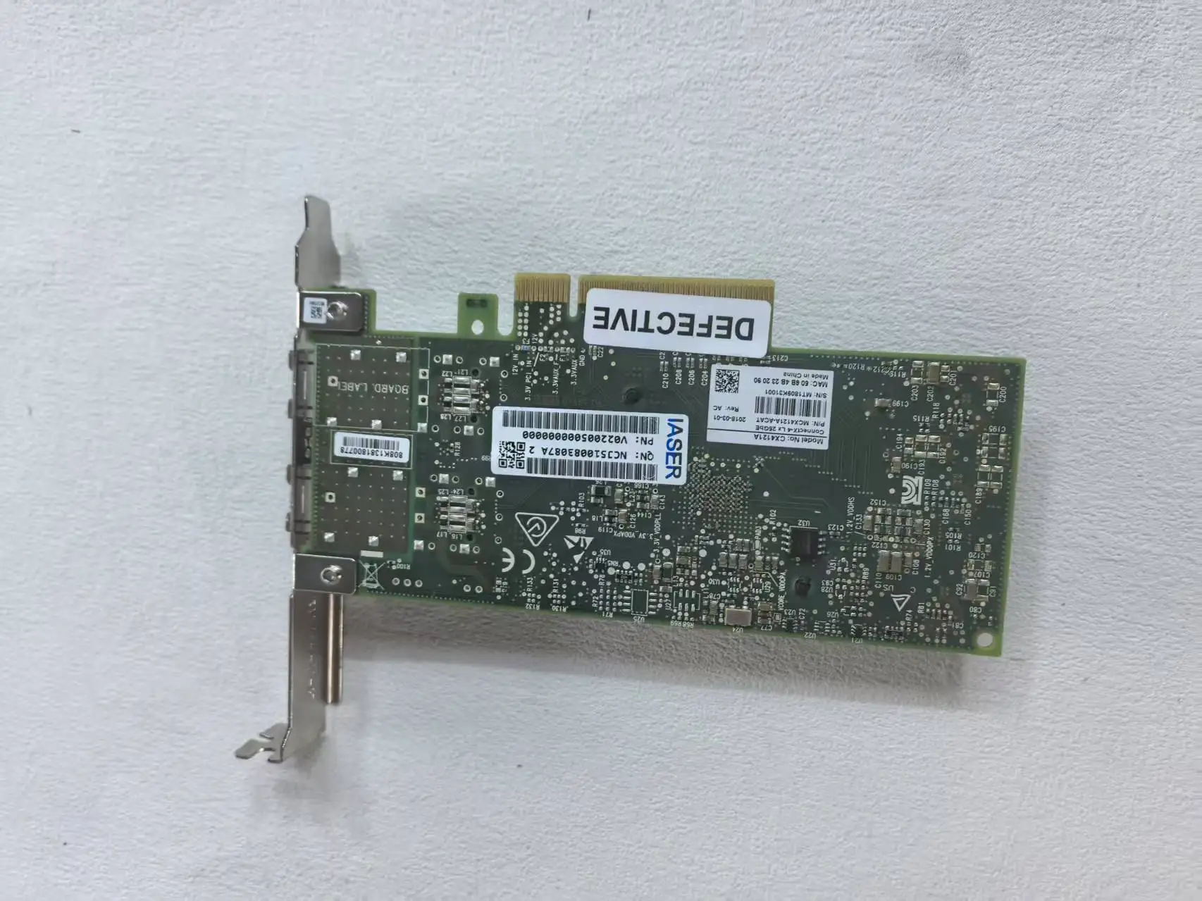 Cx4121A Mcx4121A-Xcat Connectx-4 การ์ดอีเธอร์เน็ต 10 กิกะบิต