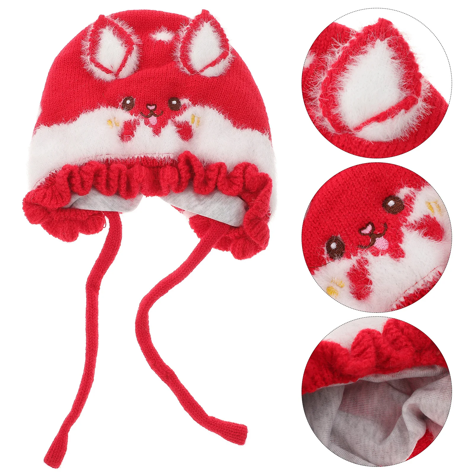 

Rabbit Baby Hats Warm Cotton Unisex Beanie Infant Earmuffs Kids Winter Cap Newborn Clothes Soft Breathable Knitwear