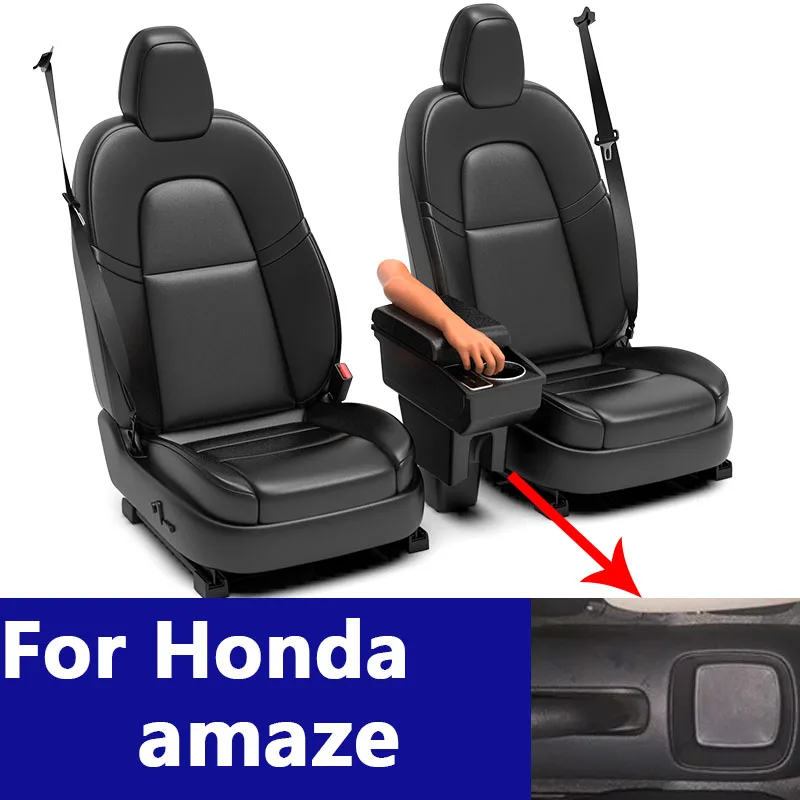 

For Honda Amaze 2018,Brio-s 2018,BRIO,MOBILIO Car Armrest Storage Box Rest Storage Box with USB and cup holder Armrest