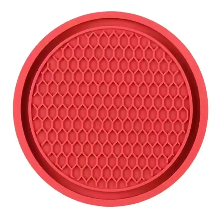 Car Interior High-end Fashion Camellia Silicone Storage Water Coaster Car Anti-wear Pad Decorative Supplies Universal