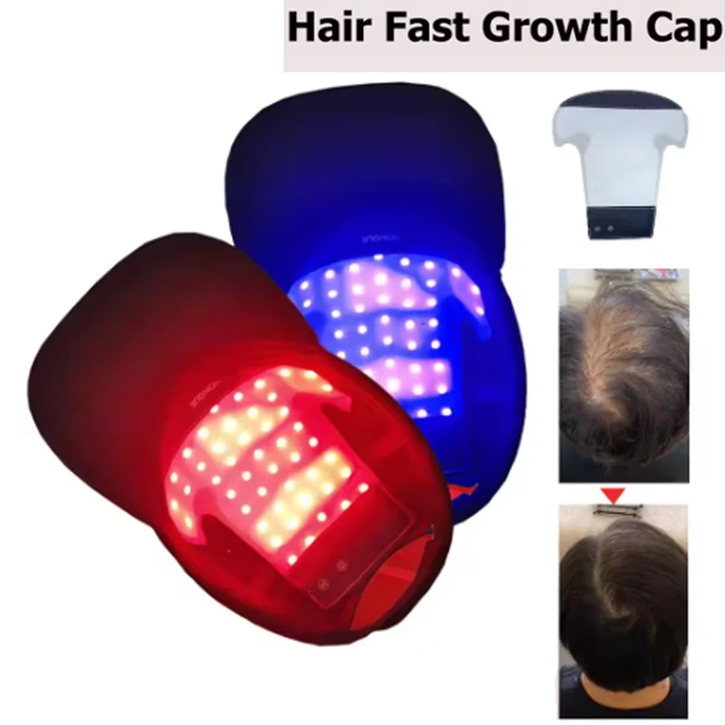 Red Light Therapy For Hair Fast Growth Cap Red&Infrared Light Therapy Device For Hair Loss Treatment With USB Charging Anti-hair