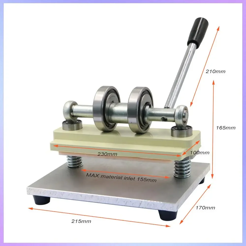 

Double Wheel Hand Leather Cutting Machine Photo Paper PVC/EVA Sheet Cutter DIY Leather Die Cutting Machine Punching Manual Press