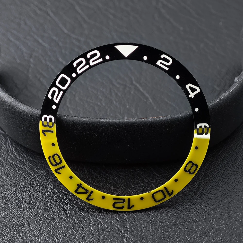 38mm * 30,6mm Geneigter Keramik-Lünetteneinsatz für Herrenuhren Ersatz-Lünette mit Kohlefaser-Textur Uhren-Lünetteneinsatz – Detail 15