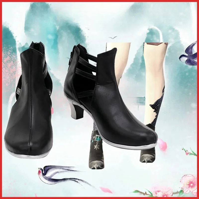 Game 14, Level 70 - Astrologer Cosplay Shoes and Boots, suitable for Halloween and Christmas parties