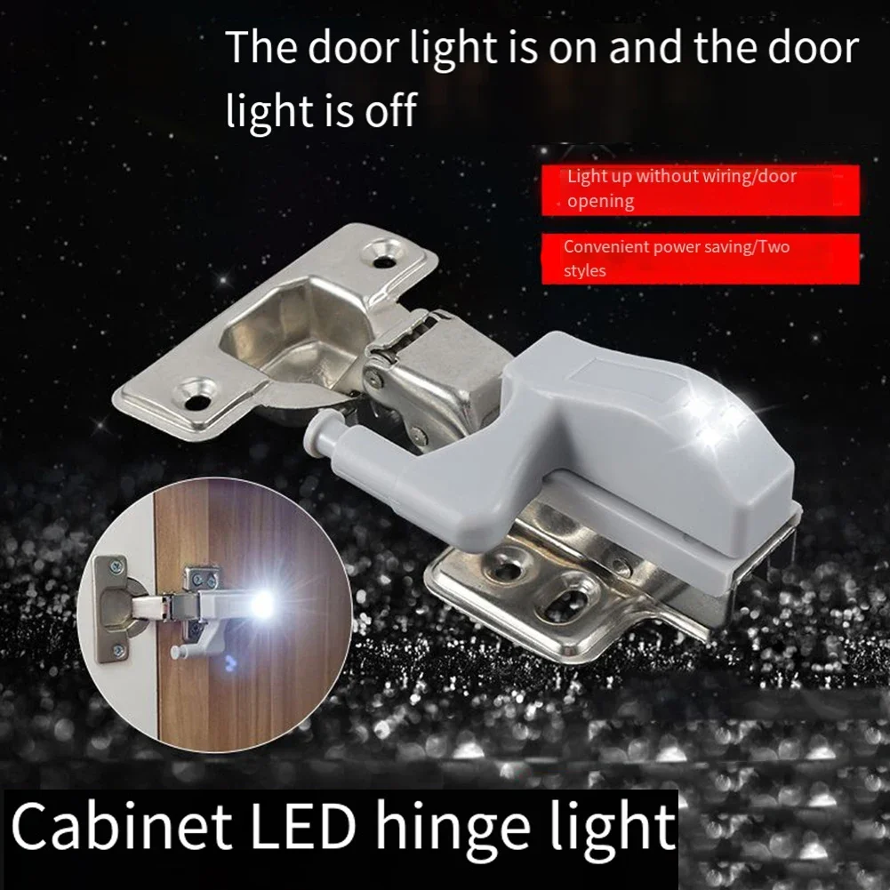 Bisagra interior Universal de 0,25 W, 3 led, luces de inducción para dormitorio, armario, luces con Sensor, lámpara de bisagra para muebles