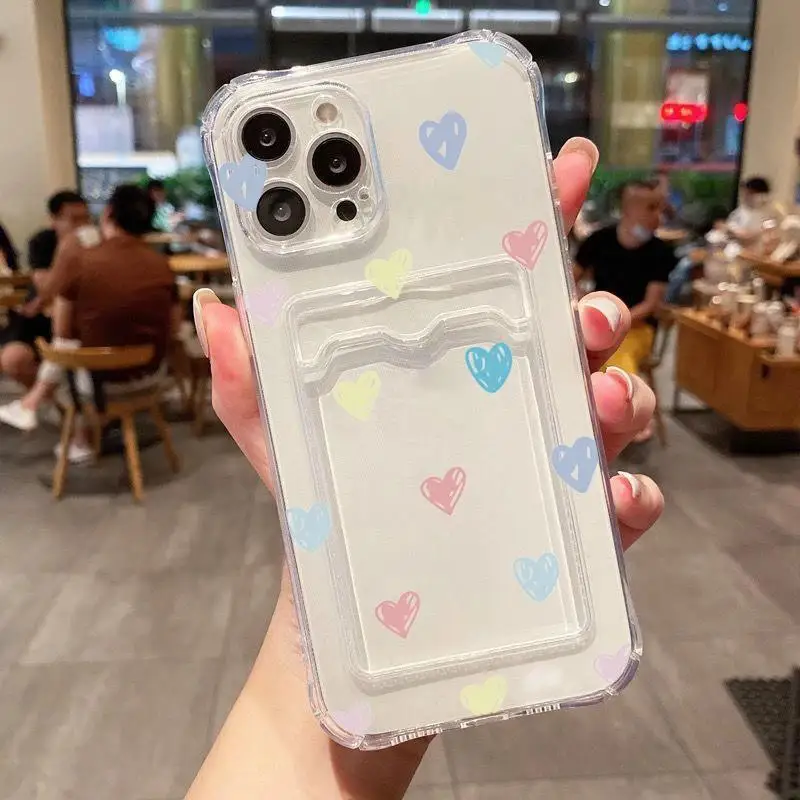 Liefde Hart Portemonnee Kaarthouder Case Voor Vivo Y 17S Y15 S Y21 Y20 Y35 Y02 Y 02S Y15a Y21 Y33t Y33s Y21s Y11s Y12s Y12s Y12a Y91 Y93 Y91c