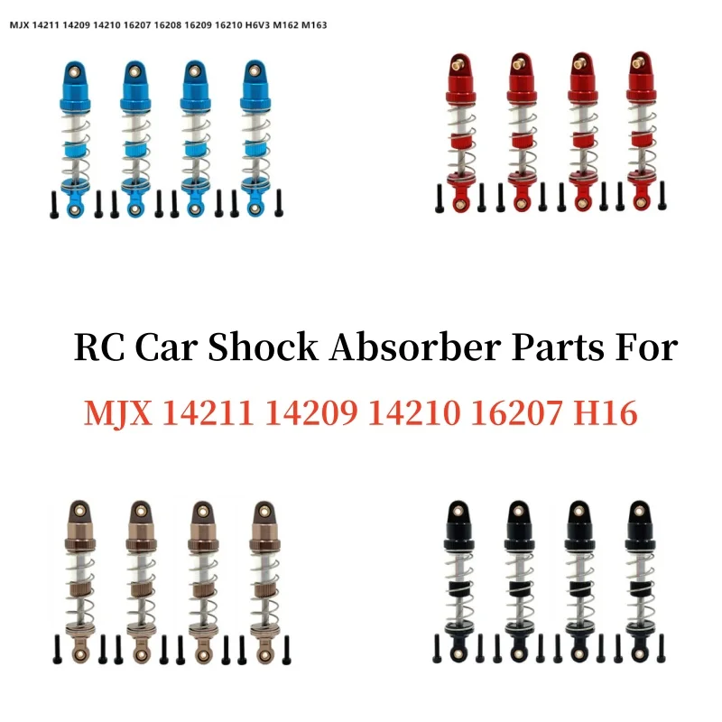 

Metal Upgrades Remote Control Car Hydraulic Shock Absorber Parts Fit For MJX 14211 14209 14210 16207 08 09 10 H16 RC Car