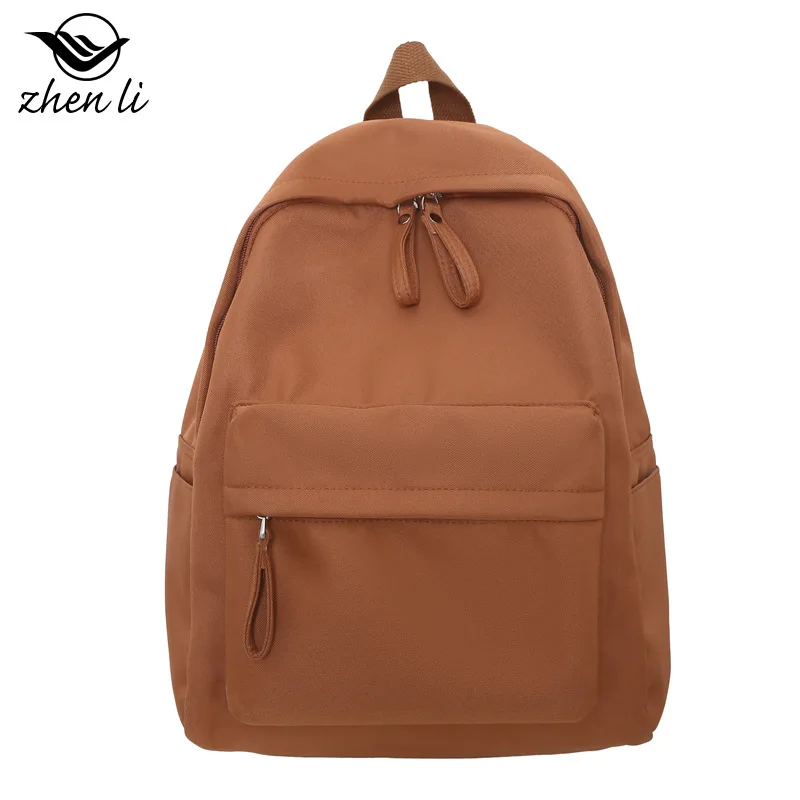 

Trend ins Fengsen Casual Simple Female College Student Backpack Fashion Backpack Large Capacity Korean Student School Bag
