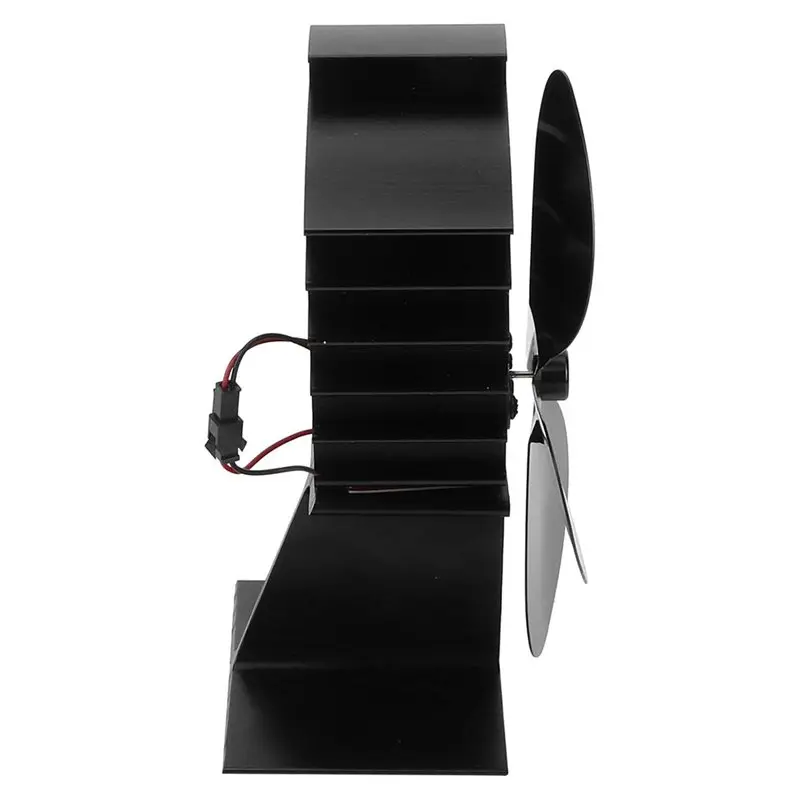ABHI-Aluminum Withstand Wood Stove Fan High Temperature Heat Powered 4 Blades Including Safety Device