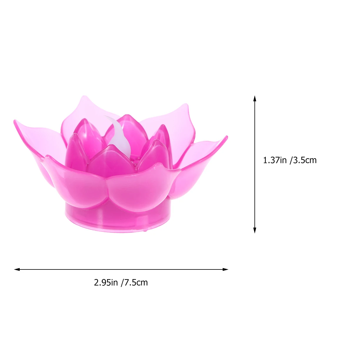 

1 pc Led Electronic Lotus Light Realistic Small Floating Flameless Waterproof Lamp For Party Festival Wedding Garden