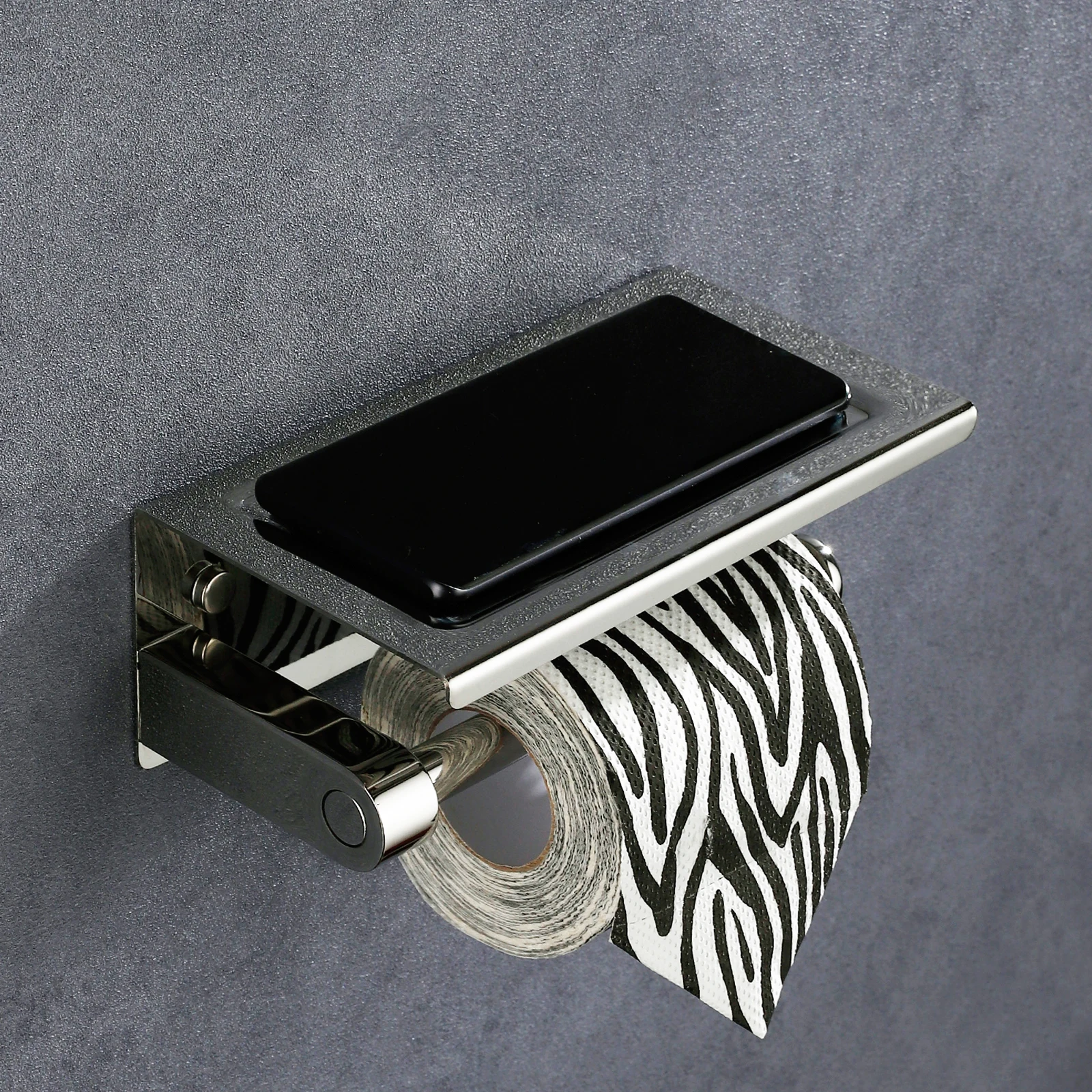 

Держатель рулона туалетной бумаги из нержавеющей стали, водонепроницаемая вешалка для салфеток в ванной комнате, настенный органайзер для хранения бумаги, полка