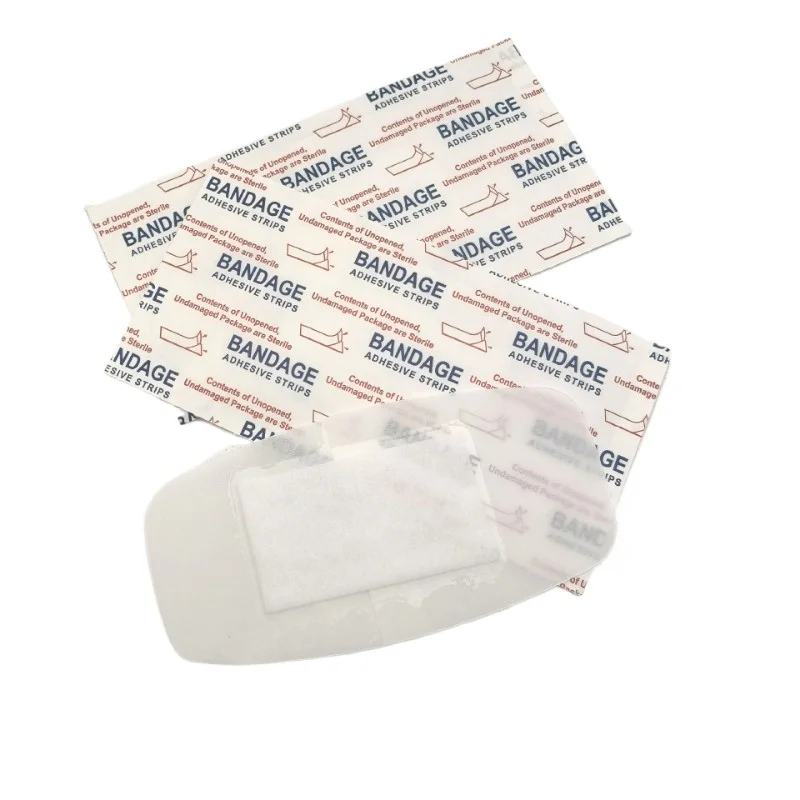 50 pz/set Cerotto A Forma di Tamburo Trasparente Colore Della Pelle Disponibile Gesso Traspirante Medicazione della Ferita Grande Patch Bende Adesive