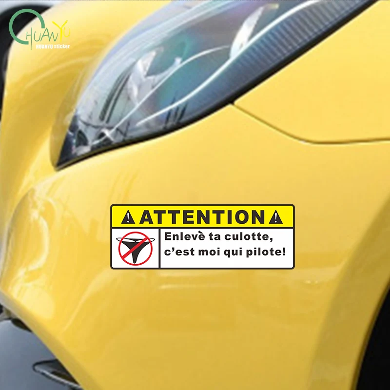 Panties Thong Attention Warning Strip Car Stickers Motorcycle Bike Car Bumper Window Racing Vinyl Surf Laptop Decals
