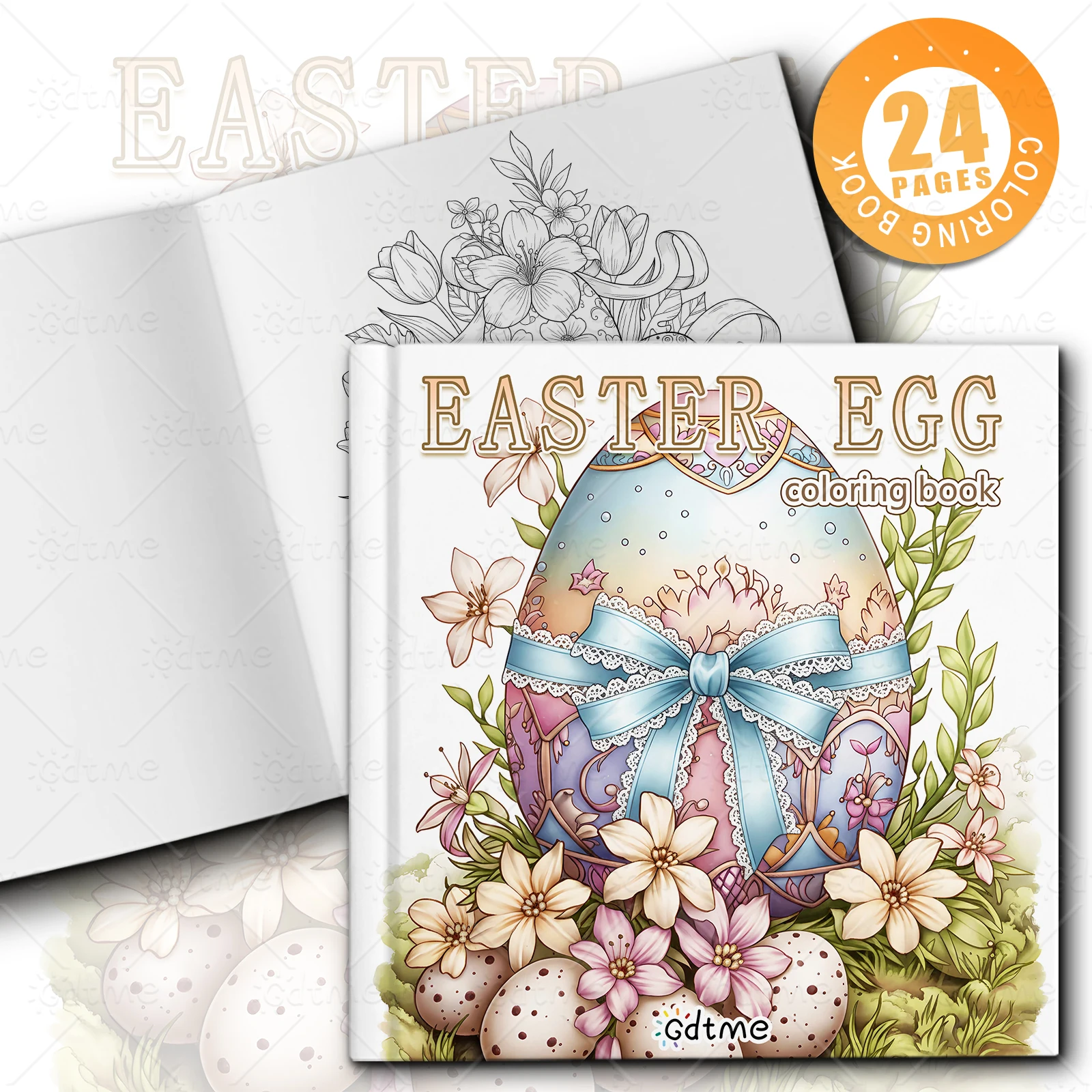 Easter Egg Coloring Book for Adult | 24 Pages Colouring Book, Drawing Supplies for Christmas, Thanksgiving