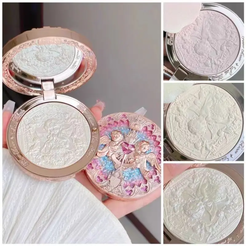 

Flower Knows Little Angel Collection Relief Highlight Face Powder iluminador Makeup Contour Highlighter Palette 8g/0.3Fl.oz