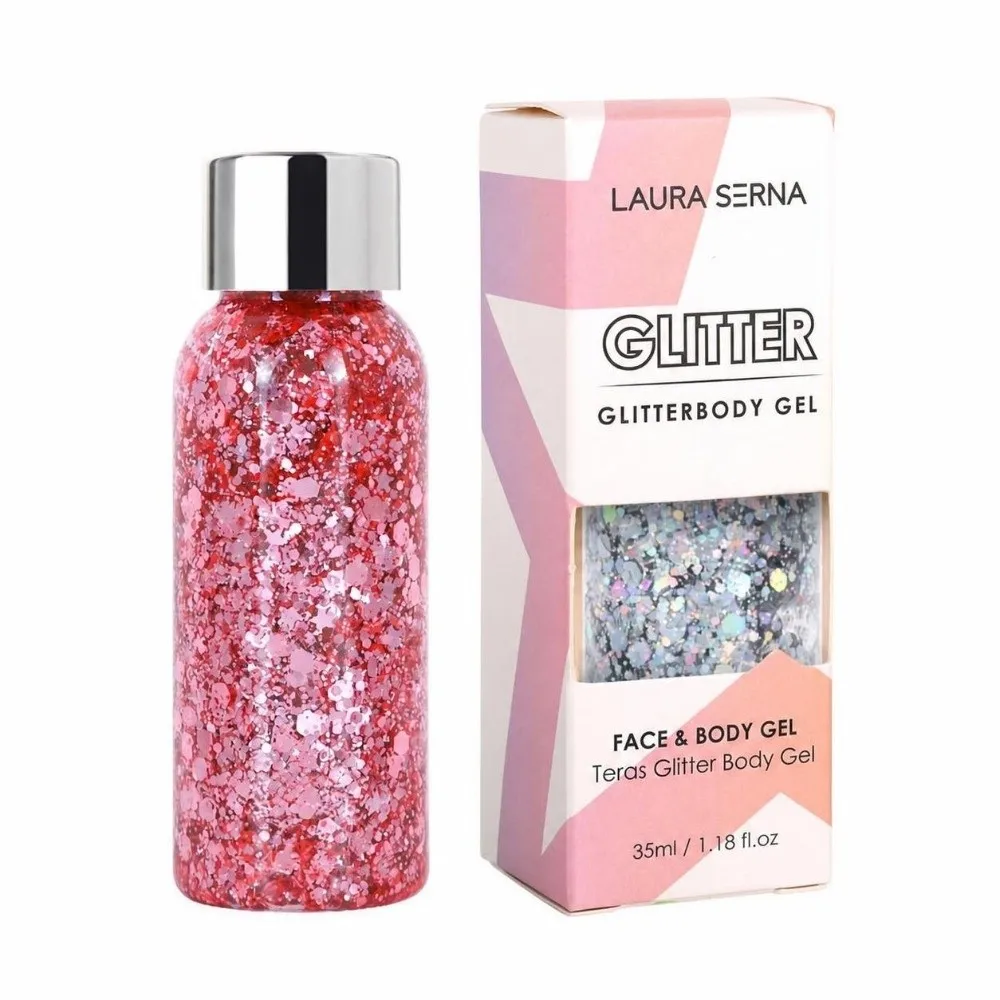 Gel, Sequins Face & Body Glitters Nine Colors Artistic Makeup Eye Glitters Cream Nail Hair Face Body Decoration