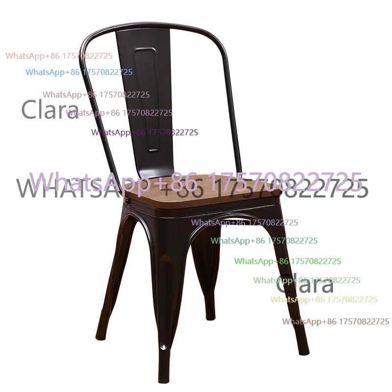 Clara Tools Store - Sillas Apilables para Restaurante, Bar, Comedor, Estilo Vintage Tolix, de Metal, para Banquetes y Bodas - Clara Tools Store