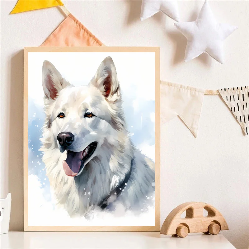 Welsh Corgi Bulldog German Shepherd Labrador Rottweiler Poster Print Wall Art Pictures Canvas Painting Living Room Home Decor