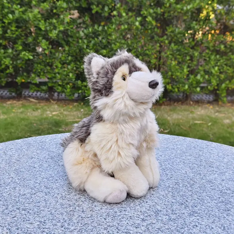 人工アラスカ子犬犬ぬいぐるみそり犬人形リアルな動物シミュレーションぬいぐるみかわいいおもちゃギフト