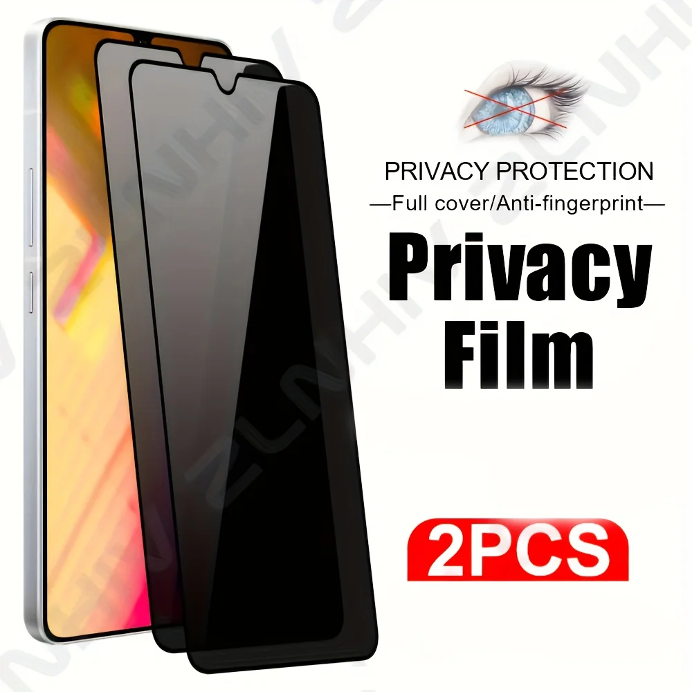 2 Schwarze Sichtschutz-Schutzfolien für Samsung A16 Handyschutz A06/A05/A15 4G Sichtschutzfolie A25/A35