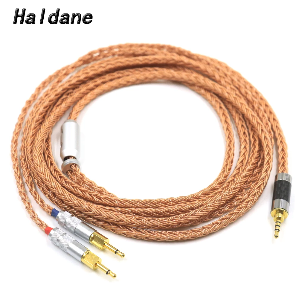 Haldane 16core(enhanced version) Single Crystal Copper Headphone Replace Upgrade Wire Cable for Sennheiser HD700 hd 700 Earphone