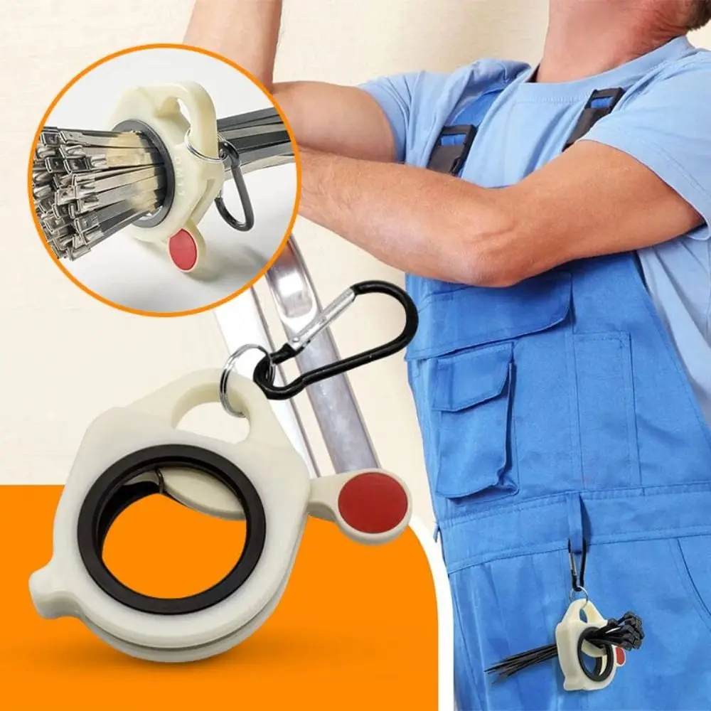 

Durable Plastic Cable Tie Organizer Portable Stable Storage Cable Tie Holder Fluorescent Cable Tie Storage Tool