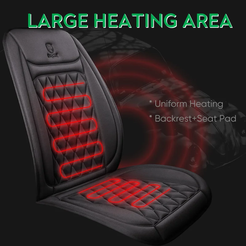

Heated Car Seat Cushion 12V/24V Fast Heating Car Seat Covers Warm Winter Cloth/Flannel Automobile Seat Cover Heater