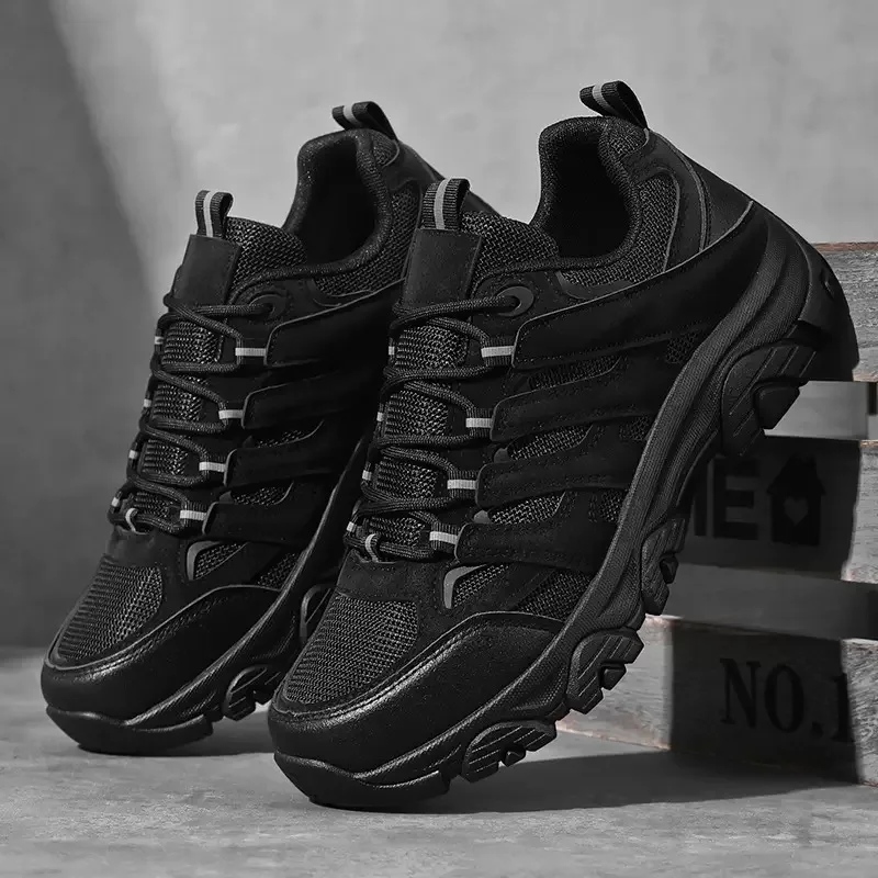 

High Quality Brand Fashion Hiking Shoes for Men Breathable High-top Outdoor Running Sneakers Travel Sports Shoes Tenis Masculino