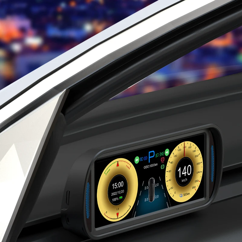 Display head up Hud intelligente per Auto da 6.8 pollici per tachimetro con schermo automatico dello strumento LCD per Auto tesl model 3/Y 2019-2022