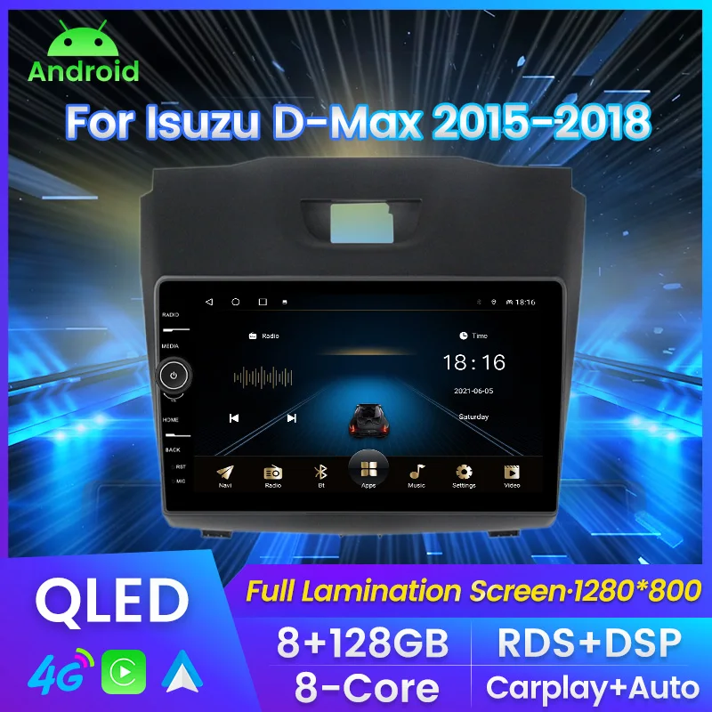 

QLED Car Radio For Chevrolet TrailBlazer 2 2012-2016 For Isuzu D-MAX 2 2012-2018 Multimedia Player GPS For Carplay Android auto