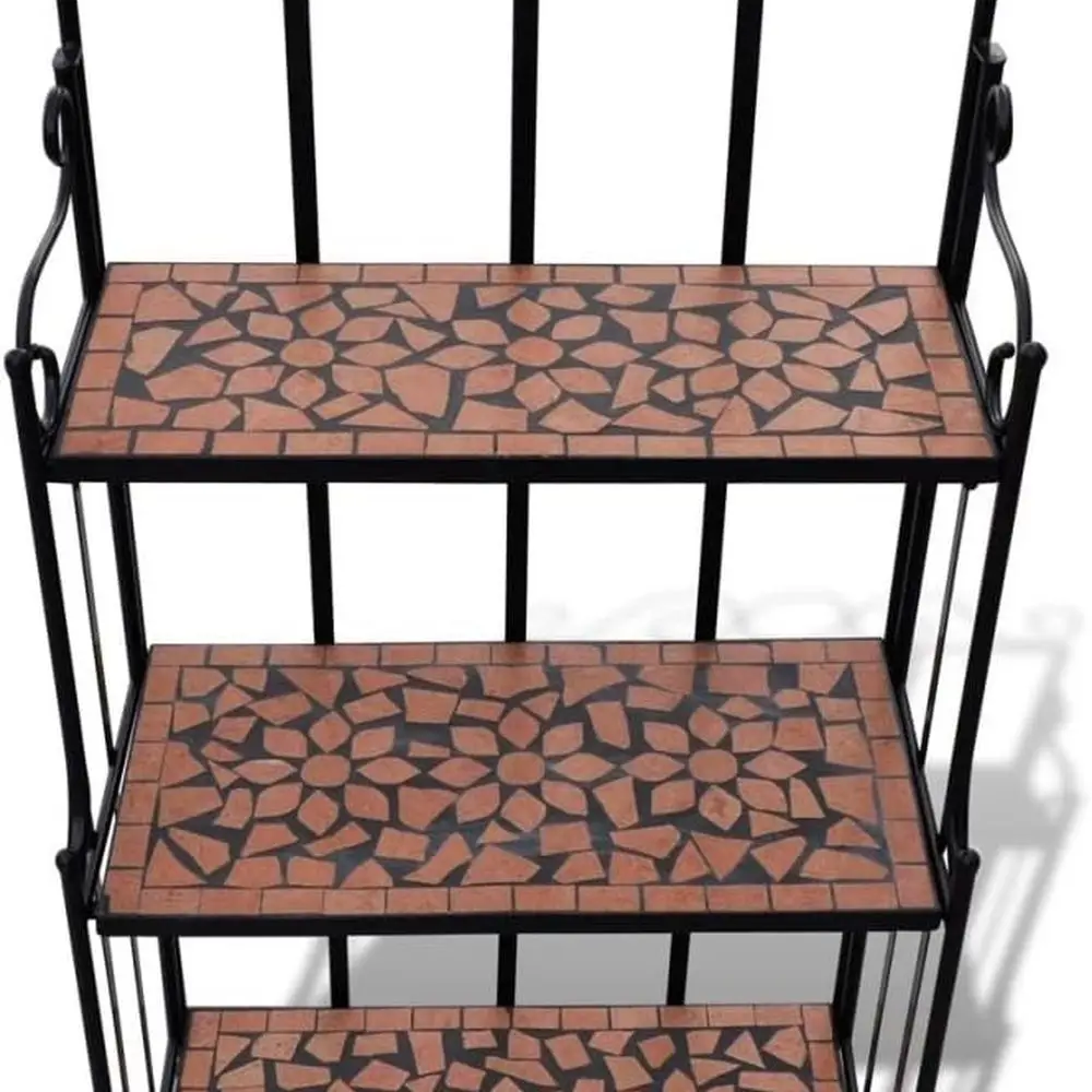 

Terracotta 3-Tier Indoor Plant Stand, 22.8 x 11.8 x 45.3 - Freestanding Decorative Rack