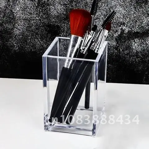 

Makeup Storage Makeup Brush Pot with Brushes Storage Acrylic Make Up Organizer for Cosmetics Holder Desk Cosmetic Storage New