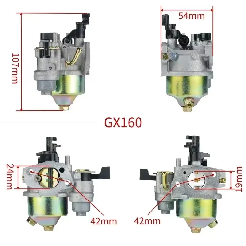 16211-ZE1-000 Carburetor for Honda GX120 GX160 GX168 GX200 2KW - 3KW 5.5HP 6.5HP for Suitable Water Pump Carb