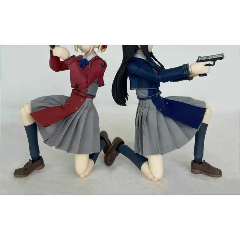 

1/12 Scale Toy Figures Red/blue School Uniform Student JK Skirt Pleated Skirt Clothes Model for 6" Figma Female Soldier Body