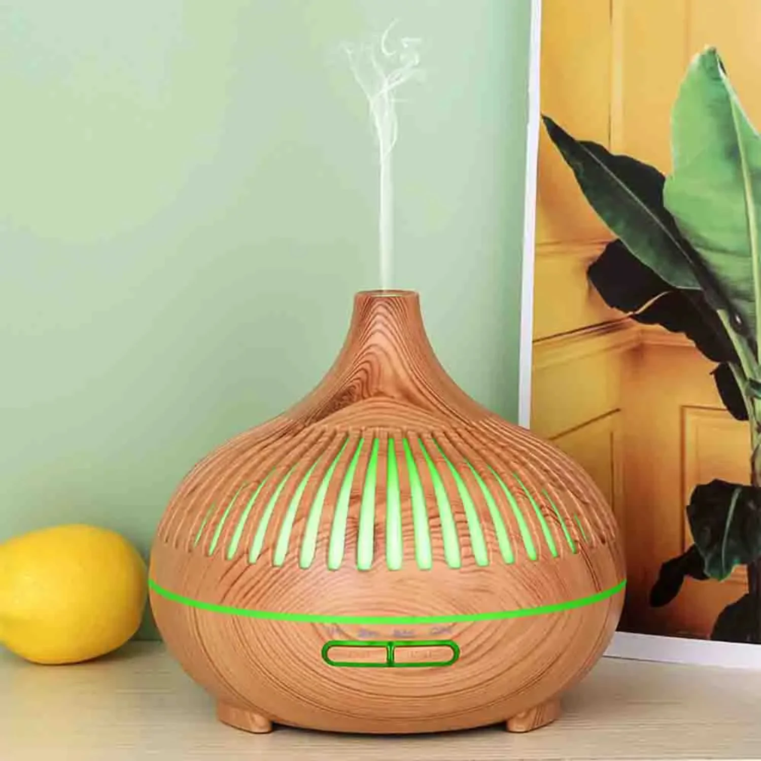 Diffuseur d'aromathérapie évidée, désodorisant, vaporisateur d'air, humidificateur, évaporateur, appareil environnemental, 550ml