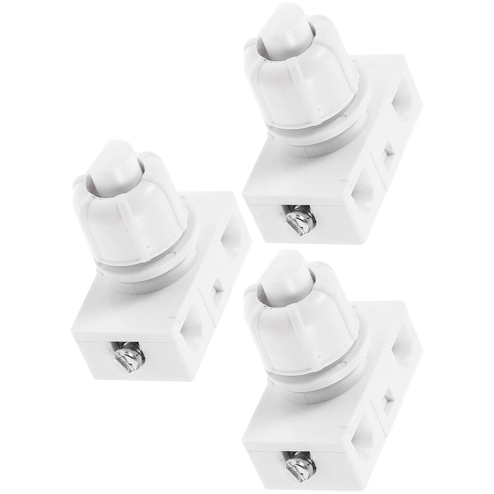 

3 Pcs Automatic Reset Switch Push Button Electric DIY Screw For Light Appliances Easy Install Wide Use Lamp Tube