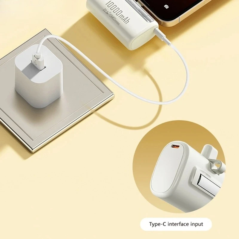 10000mAh Portable Power Bank Fast Charging Lightweight High capacity Pocket Power Bank For IPhone Huawei Samsung