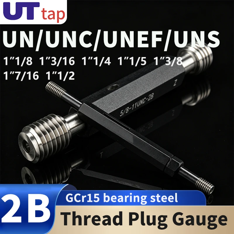 1pcs-2b-thread-plug-gauge-1-1-8-1-3-16-1-1-4-1-1-5-1-3-8-1-7-16-1-1-2-un-unc-unef-uns-american-standard-fine-tooth-measure-tool