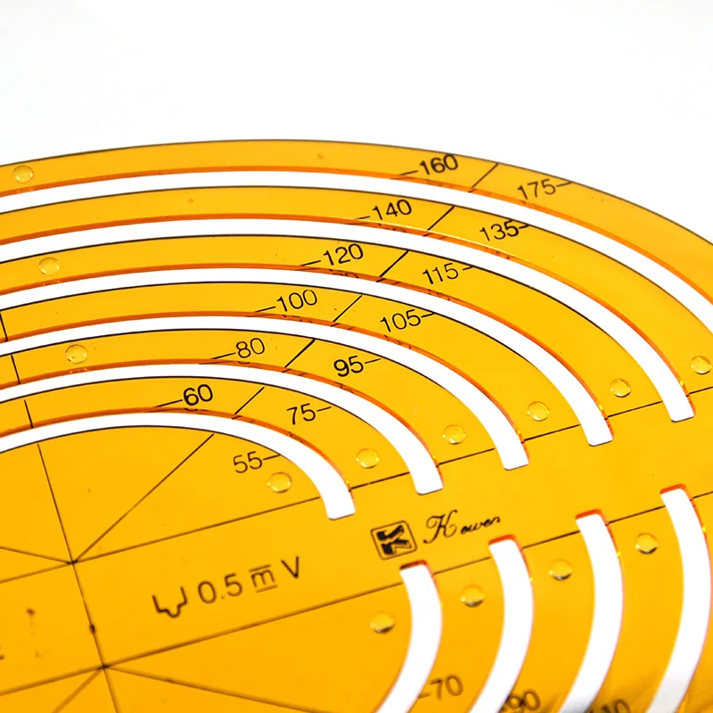 K104 large ellipse, arc template ruler, building template, arc, student design ruler