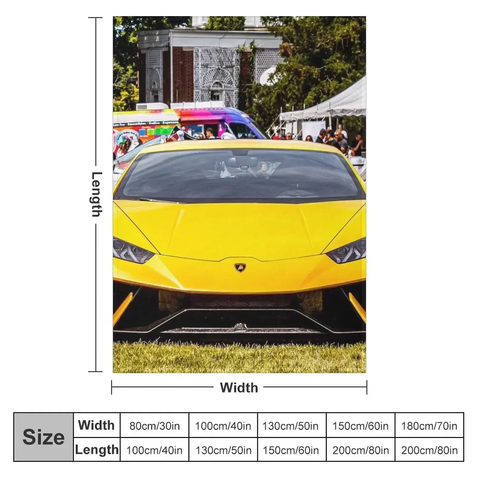 Yellow Huracan Throw Blanket Hairy Blankets For Sofas anime Picnic Designers Soft Beds Blankets