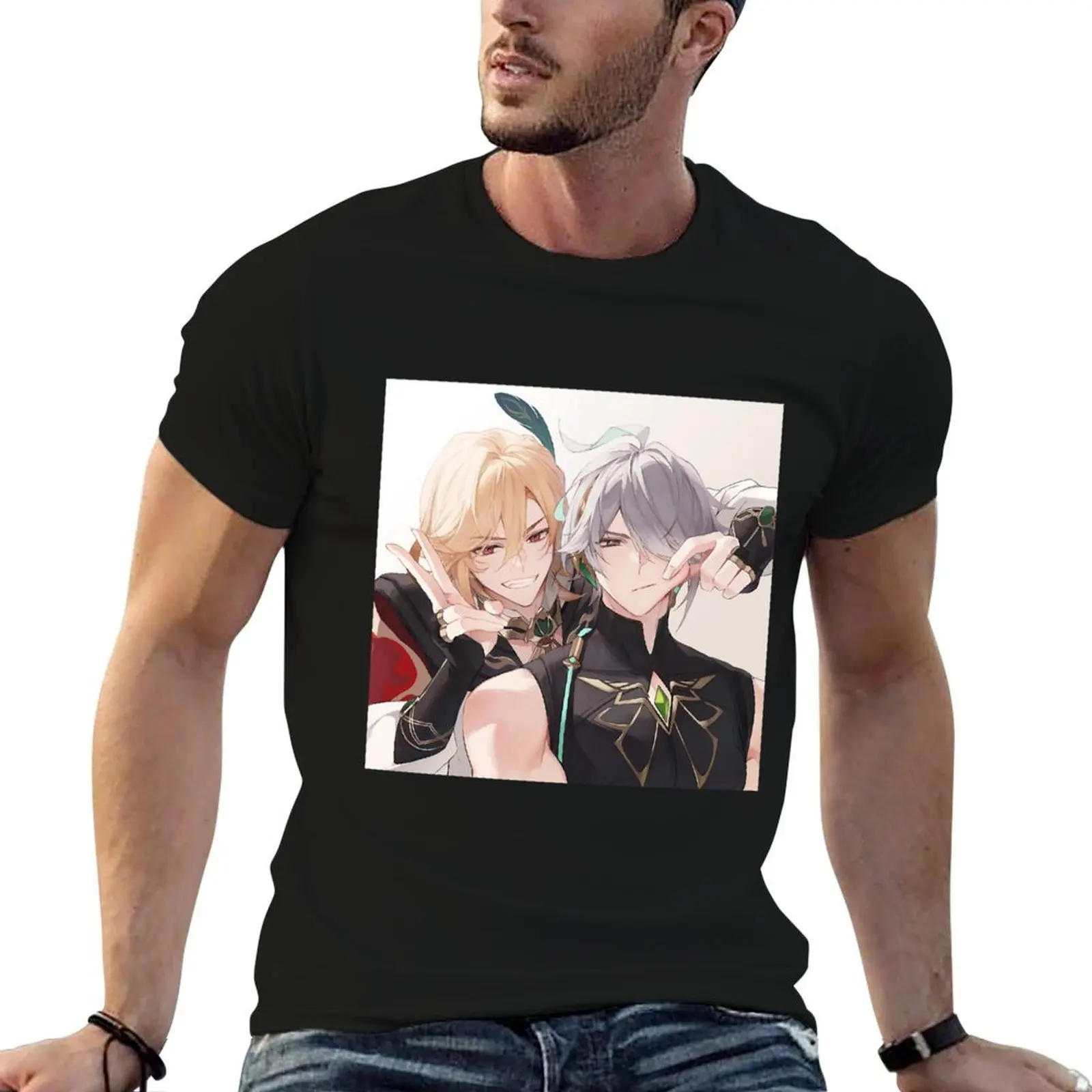 alhaitham kaveh T-Shirt plus size tops custom shirt funny t shirts men