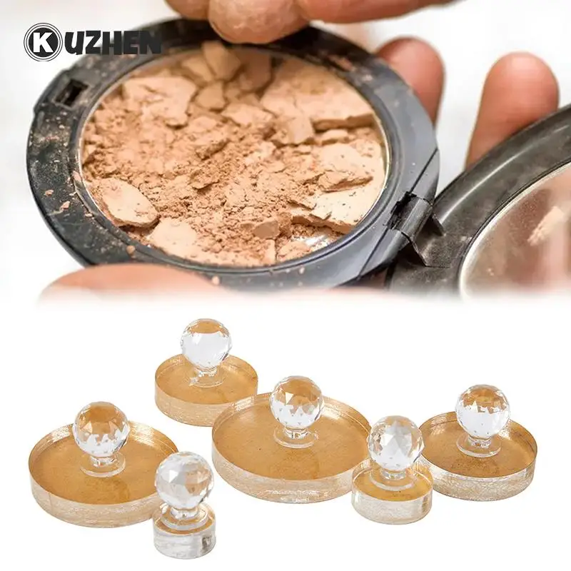 1pc Acrylic Powder Press Stamp Tool Makeup Eyeshadow Foundation Highlighter Repairing Tool Powder Press Stamp Mold