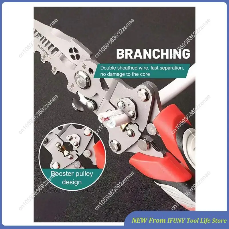 多機能折りたたみ式電気技師ツールワイヤーカットプライヤー、配線および引っ張りツール、ワイヤー分割-プレスプライヤー新しい