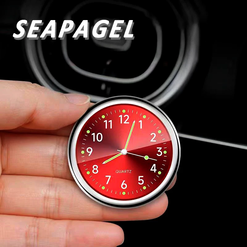 Automobile Air Outlet Dashboard Clock, Stick-On Electronic Noctilucent Decoration Accessories For Car