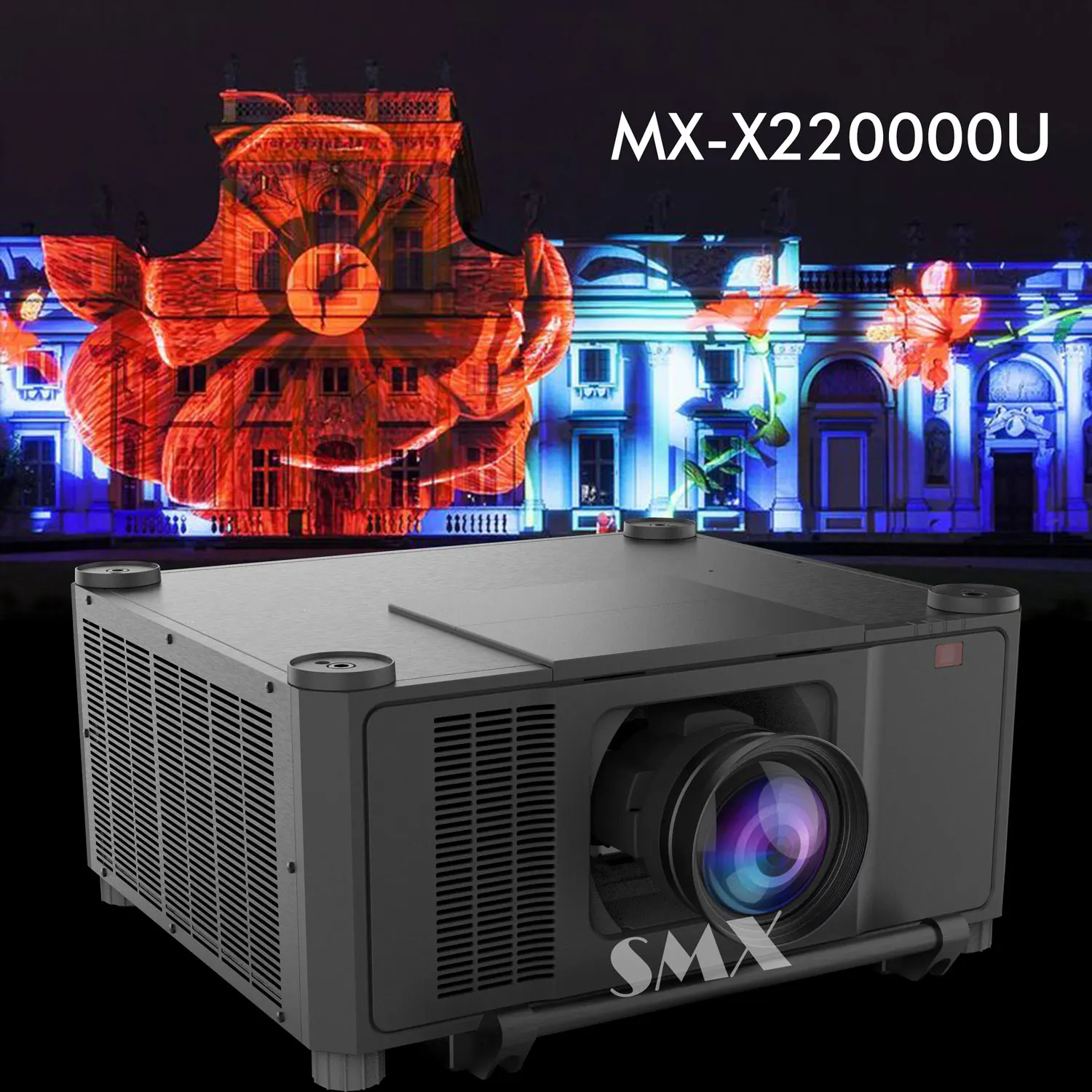 SMX 22000 ANSI Lumens Laser Outdoor Laser 4K Projector Building Immersive Projection Business