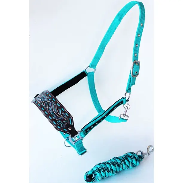 Solid Color Horse Lead Rope with Heavy Swivel Snaps