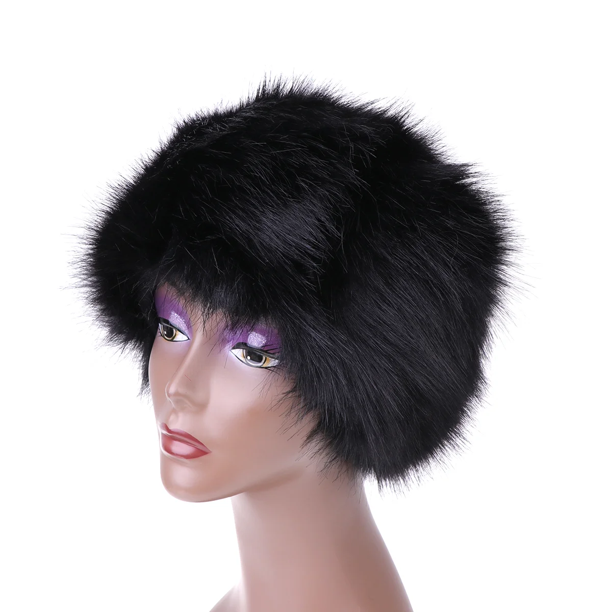 Snowboard Face Mask Women's Hats & Caps Plush Fur High Quality Ski Black Warm Miss