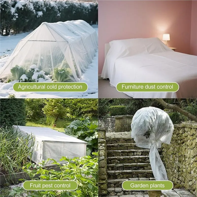 GYTB-Reusable Plant Covers 3Mx15m Winter Floating Row Covers Freeze Protection Thickened Frost Cloth Blanket Shade Cloth
