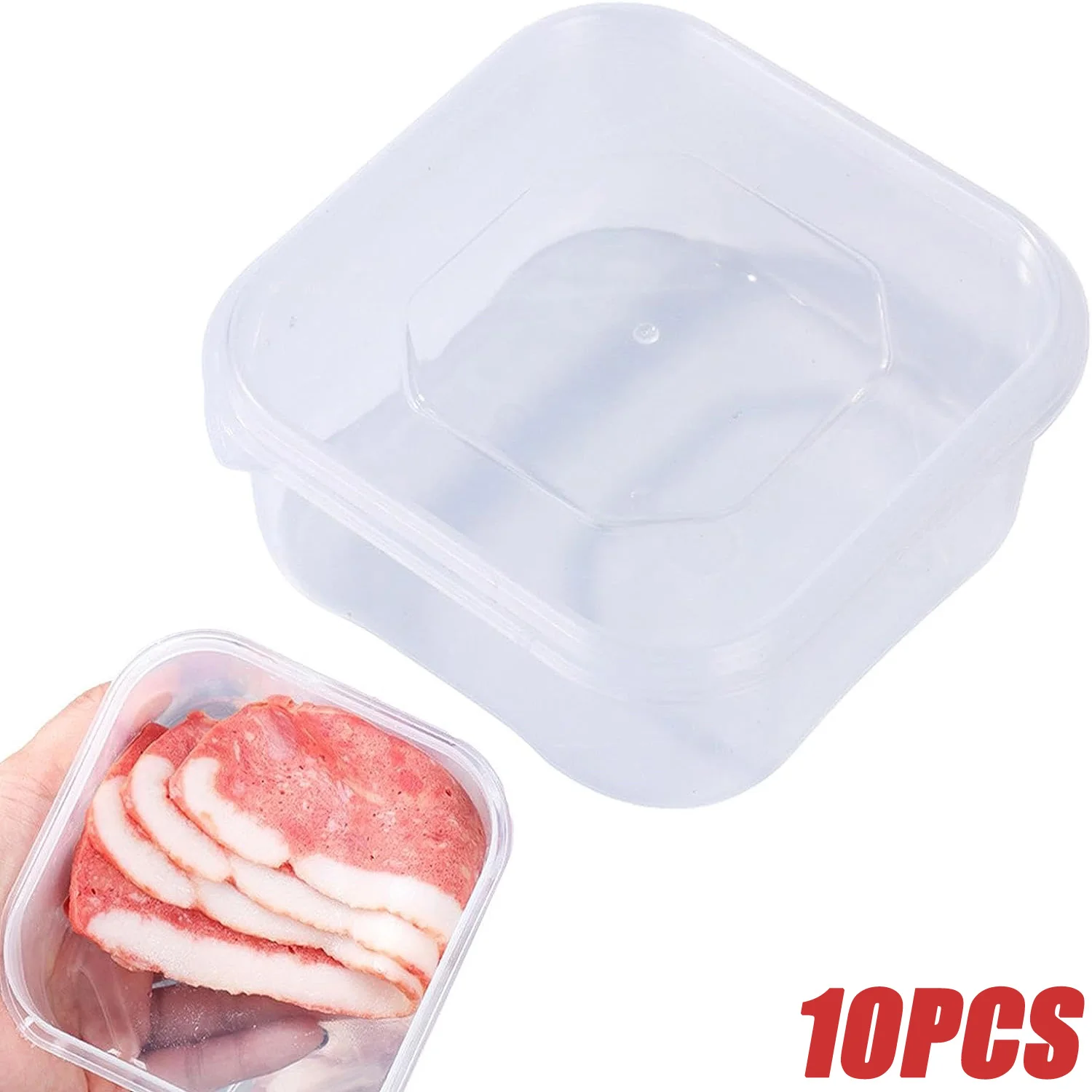 10PCS Frozen Meat Packaging Box Food Grade Refrigerator Storage Fruit Vegetable Preservation Prepare The Dishes Divided Boxes